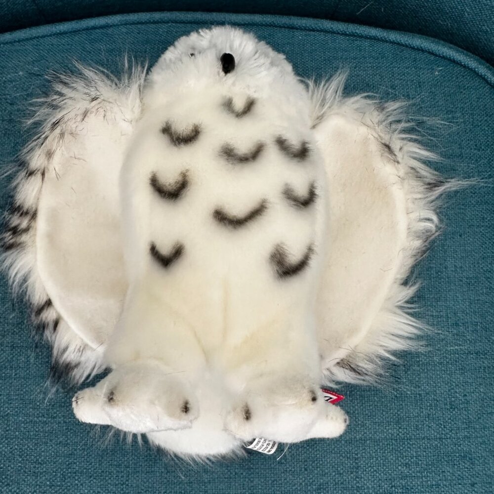 Douglas Plush Snowy Owl Harry Potter Hedwig Black White Soft 8" - Picture 5 of 11